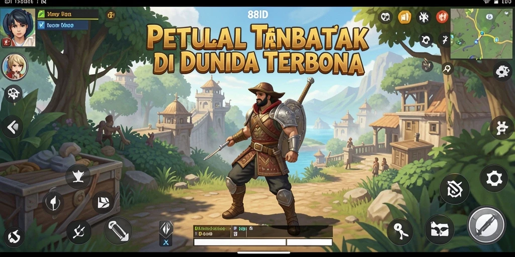 Tampilan gameplay 88ID dalam dunia terbuka yang luas.