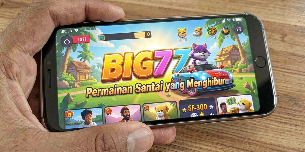 Skrinsut gameplay <strong>BIG77</strong> yang menampilkan aksi seru dan grafis cerah.