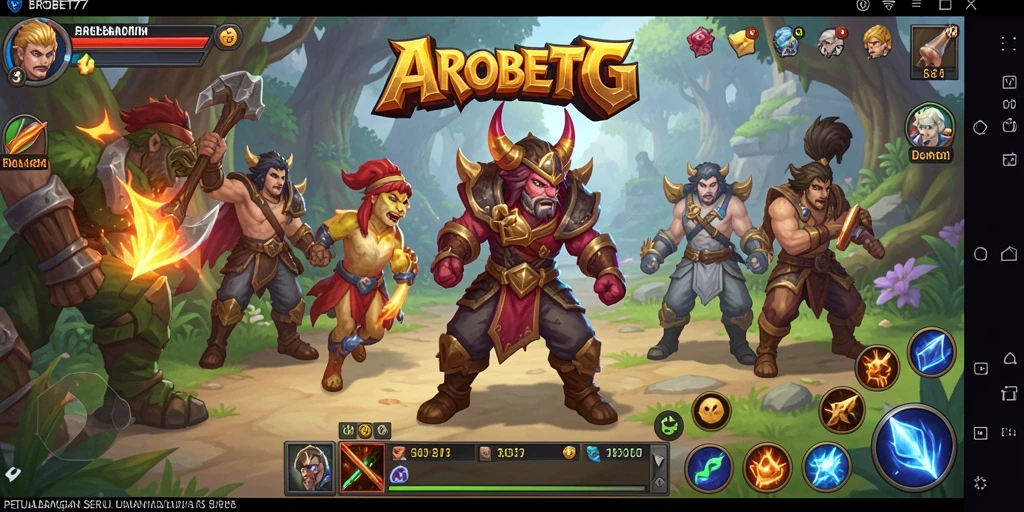 Tampilan gameplay seru dari BROBET77 yang penuh petualangan.
