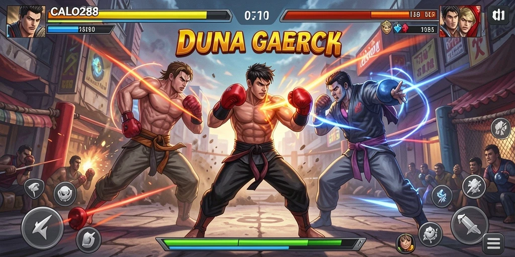 Tampilan menarik dari gameplay seru dalam CALO288 dengan aksi bertarung mendebarkan.