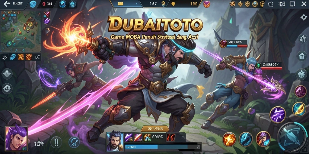 Gameplay seru dalam DUBAITOTO dengan pertarungan intens.