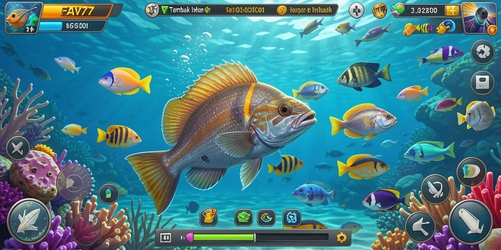 Tampilan gameplay FAV77 yang seru dan penuh warna.