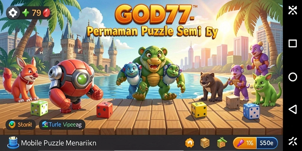 Tampilan gameplay GOD77 dengan tantangan puzzle menarik.