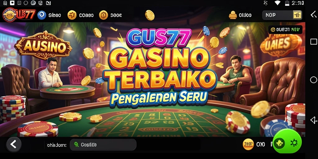 Screenshot GUS77 menampilkan gameplay kasino yang seru dan interaktif.