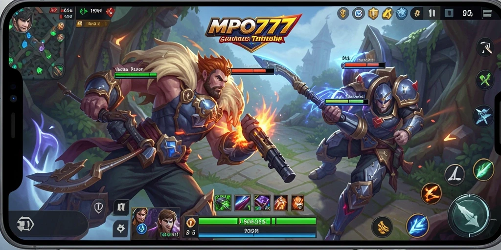 Tampilan menarik dari gameplay seru MPO777 di arena pertempuran.