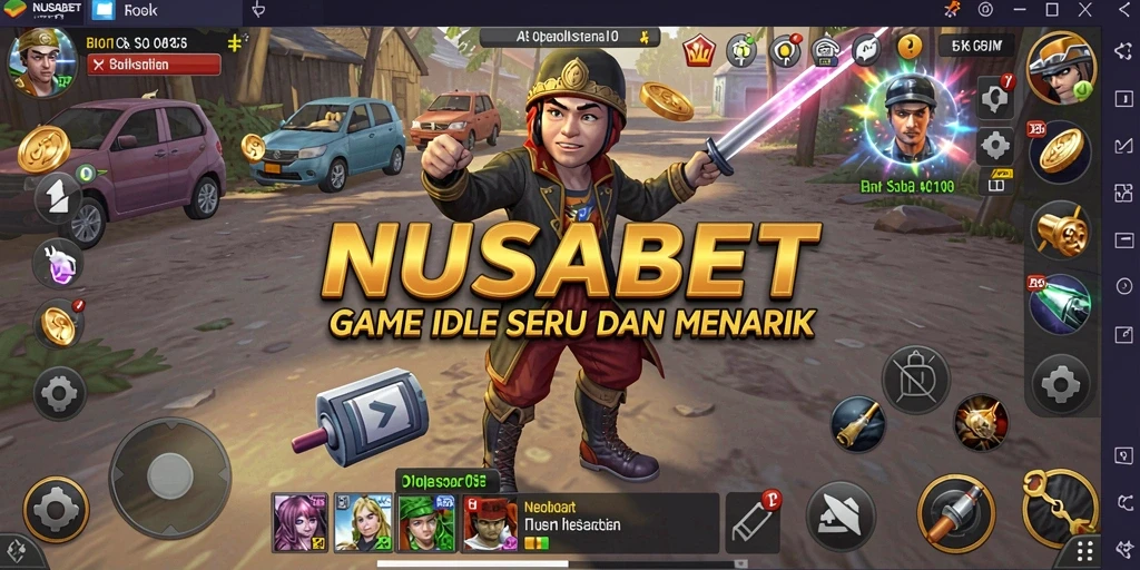 Screenshot NUSABET menampilkan gameplay seru dan menantang dalam mode Idle.
