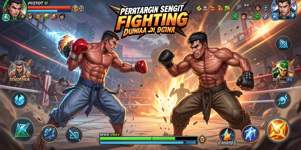 Tangkapan layar PGTOTO menunjukkan pertarungan mendebarkan antar karakter.