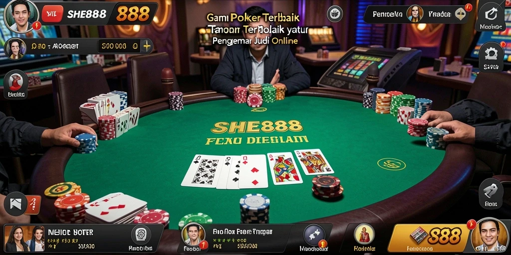 Gameplay Poker seru dan penuh tantangan di SHE888.