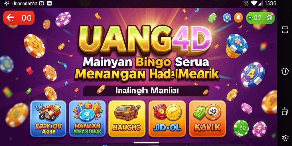 Tampilan gameplay UANG4D dengan aksi Bingo yang mendebarkan.
