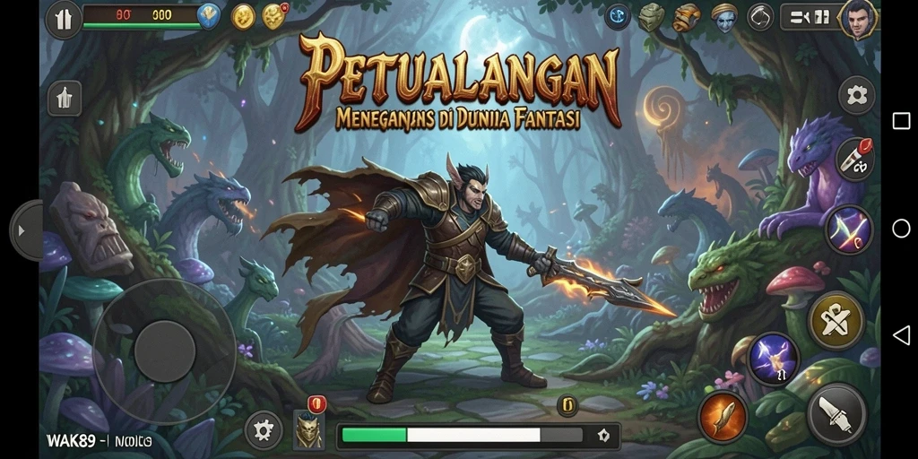 Tampilan gameplay WAK89 yang memukau di dunia petualangan.